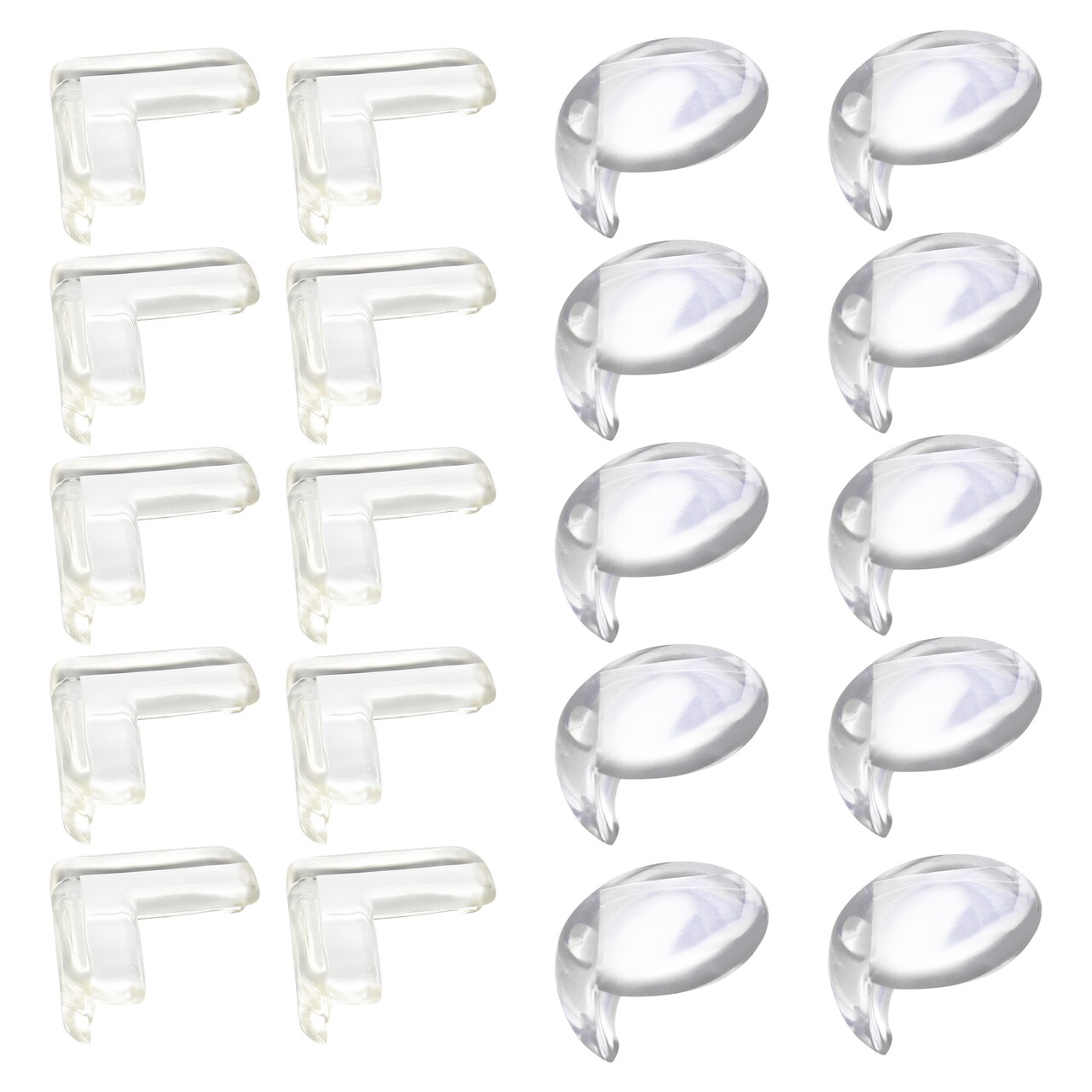 Acorn Baby Clear Corner Guards - 20pk Round and Square Baby Corner Protectors